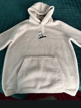 Vintage Peanuts Snoopy H&M Teddy Sherpa Fleece Hoodie